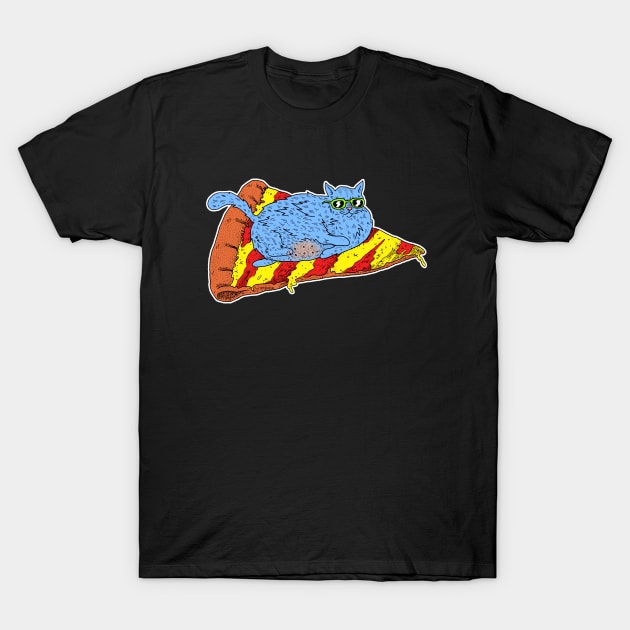 Pizza Cat T-Shirt by miskel